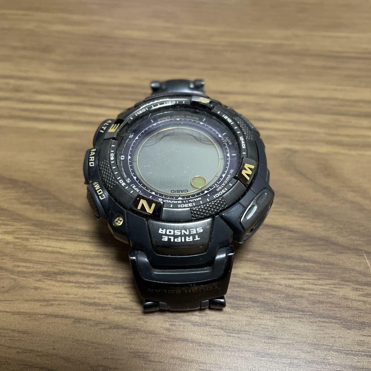 Used CASIO PRO TREK Triple Sensor Tough Solar Watch