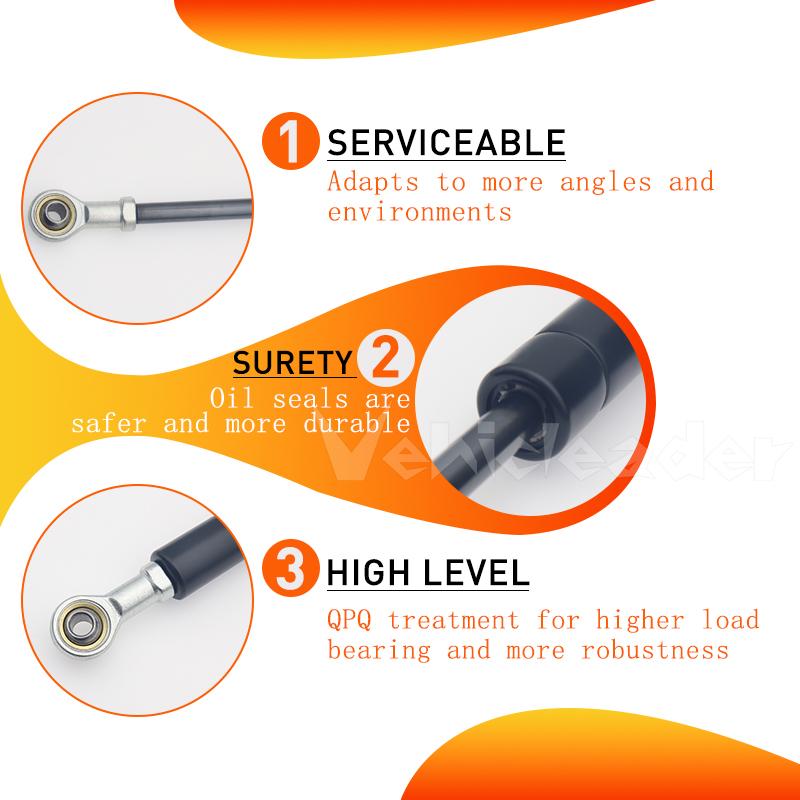 2pcs 650MM 300/400/600/800/1100/1200N Car Gas Struts Spring Shocks Lift Supports RV Windows Storage Damper Camper Back Window