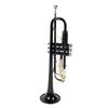 Trumpet Bb Brass Instrument Standard Set for Beginners Band Professional Performance Black