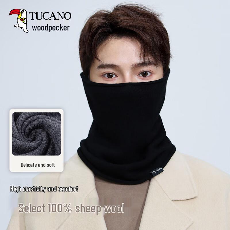 TUCANO Men's Pure Wool Winter Neck Warmer