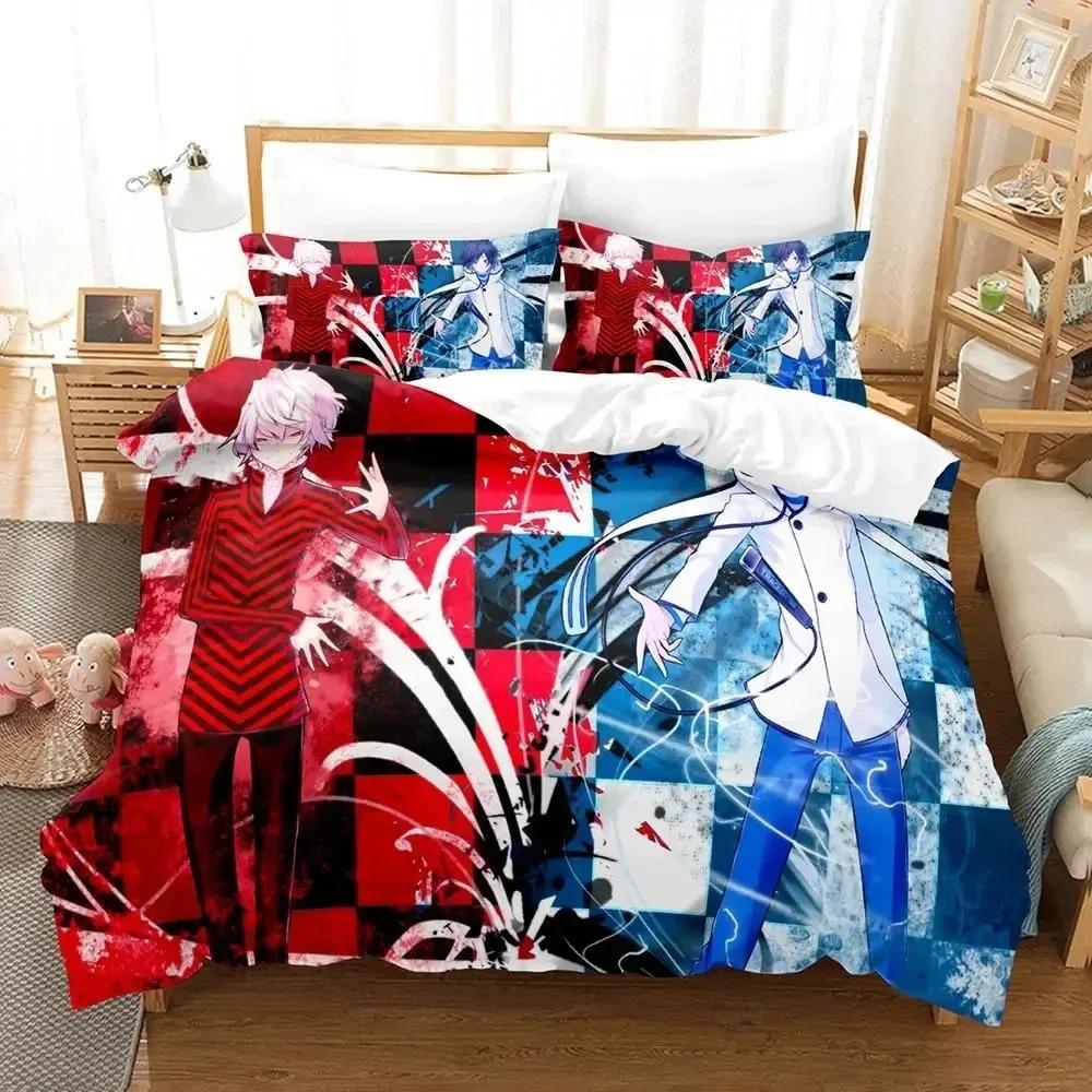 3D Anime Devil Survivor Bedding Set Duvet Cover Bed Set Quilt Cover Pillowcase Comforter king Queen Size Boys Adult Bedding Set