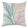 New Dream Colorful Leaf Linen Pillowcase Jit Nordic Simple Living Room Decoration Cushion