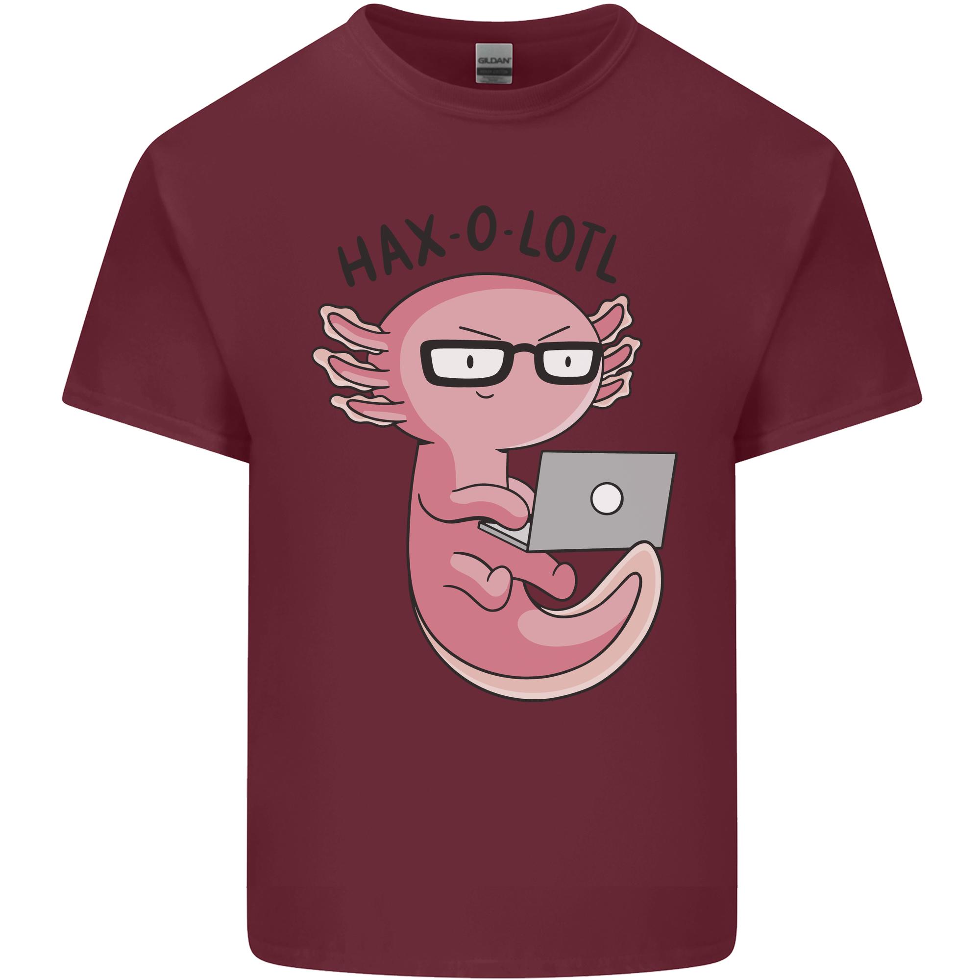 Axolotl Computer Hacking Axolotl Unisexs Light Cotton TShirt S