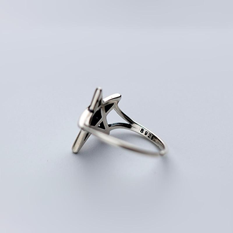 925 Sterling Silver Retro Stars Women's Ring Wedding Engagement Luxury Designer Jewelry Christmas GaaBou Jewellery