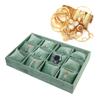 Elegant Jewelry Display Stand Velvets Texture for Necklaces Bracelets Bangles Watch and Rings with Stable Structure
