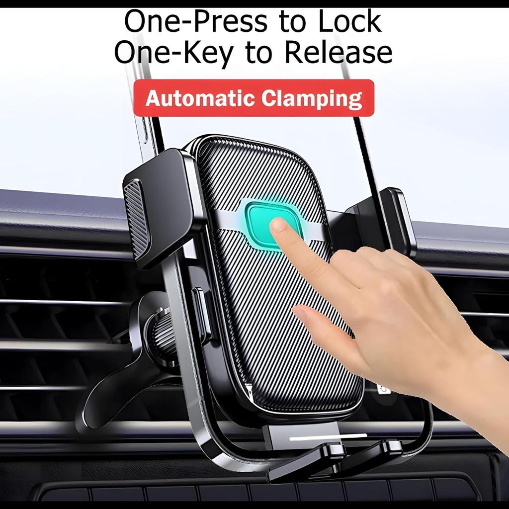 2026 Car Phone Mounts, Universal Car Vent Cell Phone Holder with A Strong Clip, Compatible with All iPhone Series, Samsung
