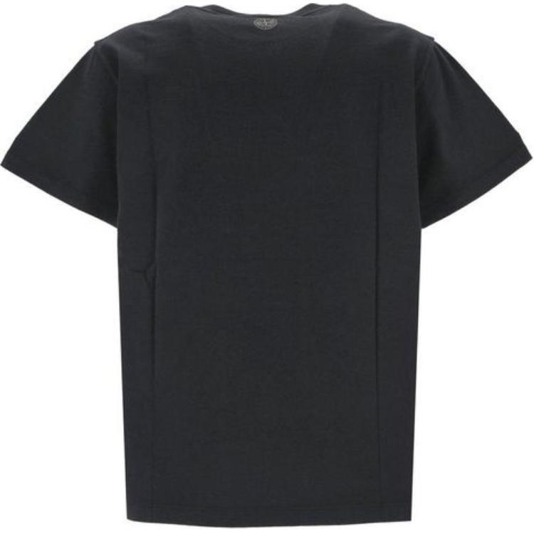 Stone Island FW24 Cotton Logo Short Sleeve T-Shirt Men tops Gray 81152NS80-V0062