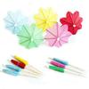 Tropical Cake & Cocktail Decoration Set: Coconut Tree, Umbrella, Insert Cards