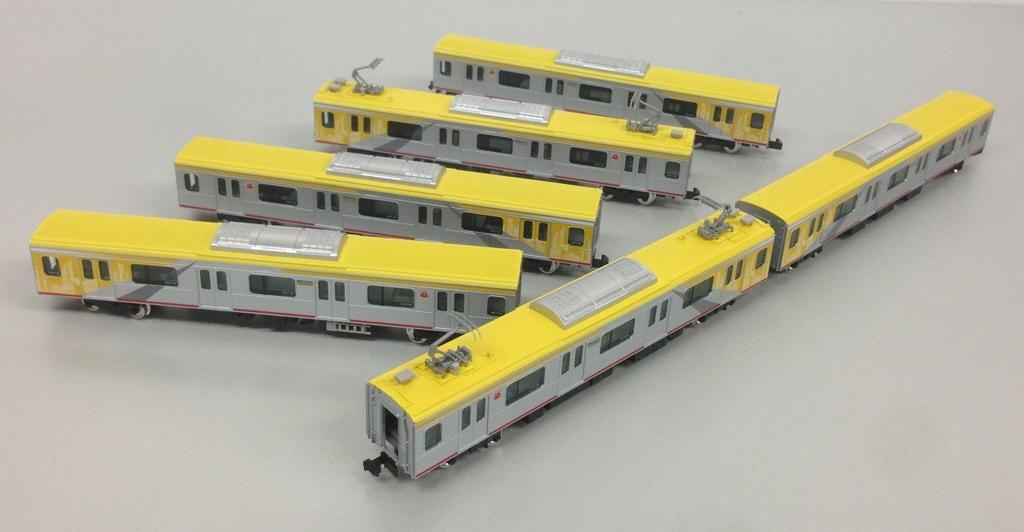 Greenmax N Gauge 4707 Tokyu 5050 Series 4000 Series Shibuya Hikarie Train Additional Intermediate Car Set 6-Car (Non-Powered)