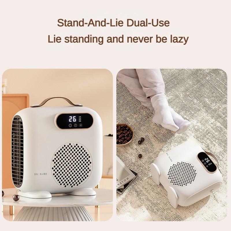 Household Low Noise Heater Fan Intelligent Temperature Controlled Electric Heater Indoor Space Rapid Heating  Electric Warm Air Machine