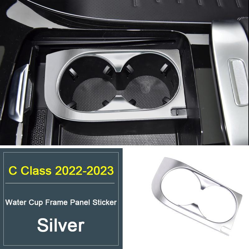 Dla Mercedes Benz Klasa C W206 C200 C300 Panel Dekoracyjny Ramka Pokrywa Uchwytu na Kubek Wodny w Konsoli Środkowej Akcesoria Samochodowe
