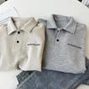 Retro Loose-Fit Long Sleeve Polo Sweatshirt - Spring/Autumn Casual Student Top