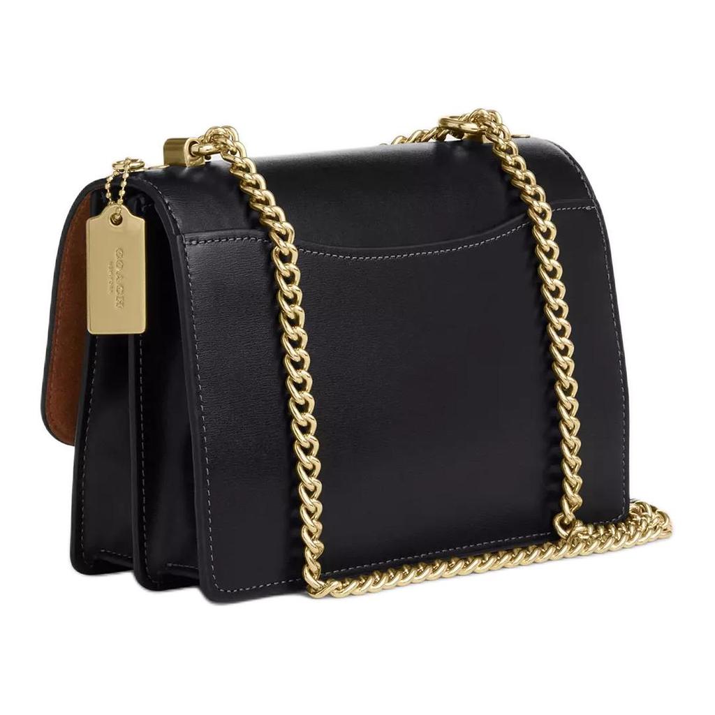 Coach Klare 21 Chain Shoulder Bag Women Shoulder Bag Black Gold CBI97-IMBLK