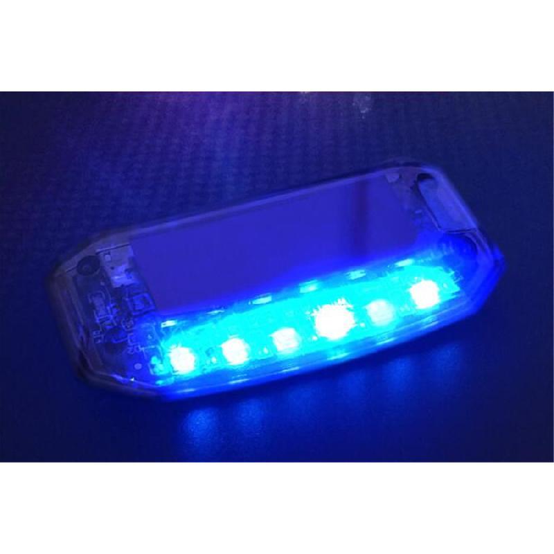 Solar Car Alarm Simulator That Simulates An Alarm, With Flashing Led Indicator, Anti-Theft, Blue Color