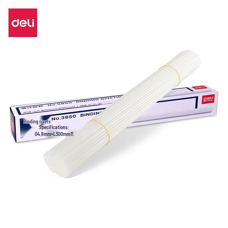 Deli 3853 Transparent Binding Rivet Tubes
