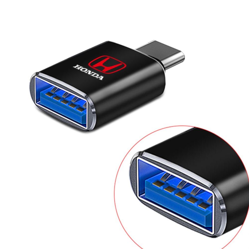 Car USB Cable Converter OTG Adapter Phone Charging Converter For Honda Civic CRV Hrv Jazz CITY Accord CR-Z VTEC Vezel Insight
