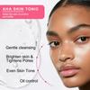 AHA Skin Tonic-Brighten Skin, Gently Cleaning And Tighten Pores-Strengthens Skin Barrier-Suitable For All Skin Types, 100ml