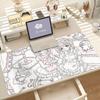 Cute Anime Angel Girls Mouse Pad Anti Slip Rubber Edge Locked Thickened Laptop Gaming Desk Mat