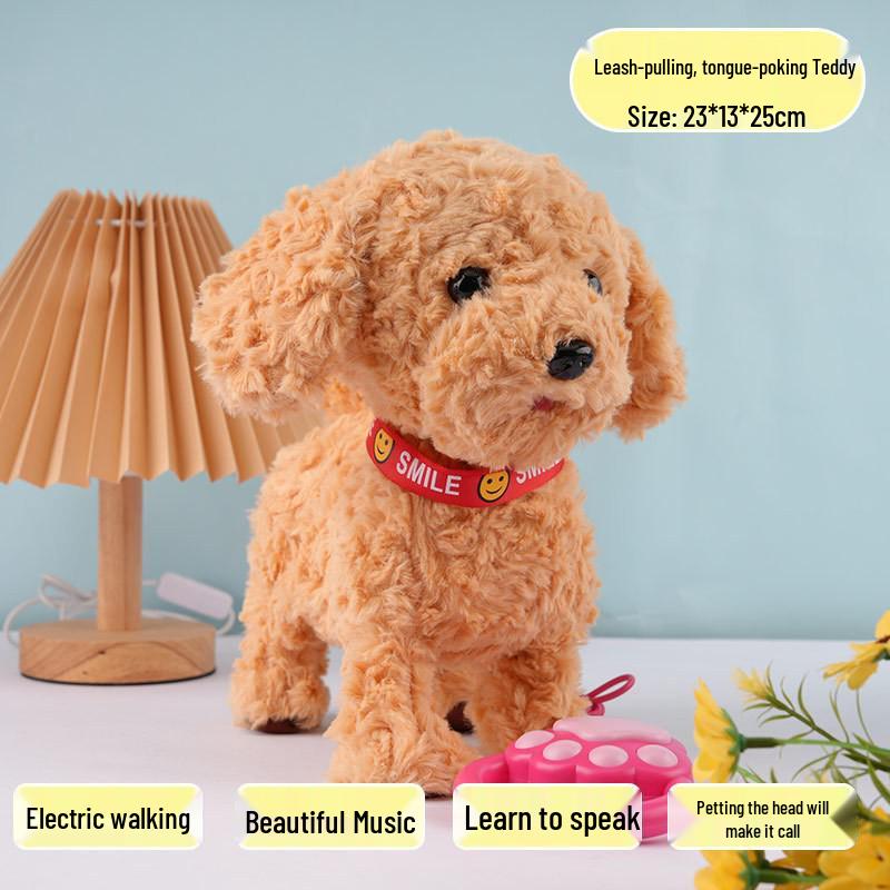 Electronic Puppy Toy: Interactive Walking, Barking, and Singing Pet with Leash