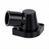 90 Degree Swivel Thermostat Housing Water Neck 1.5in Black Billet Aluminum Alloy Replacement for LS Engine