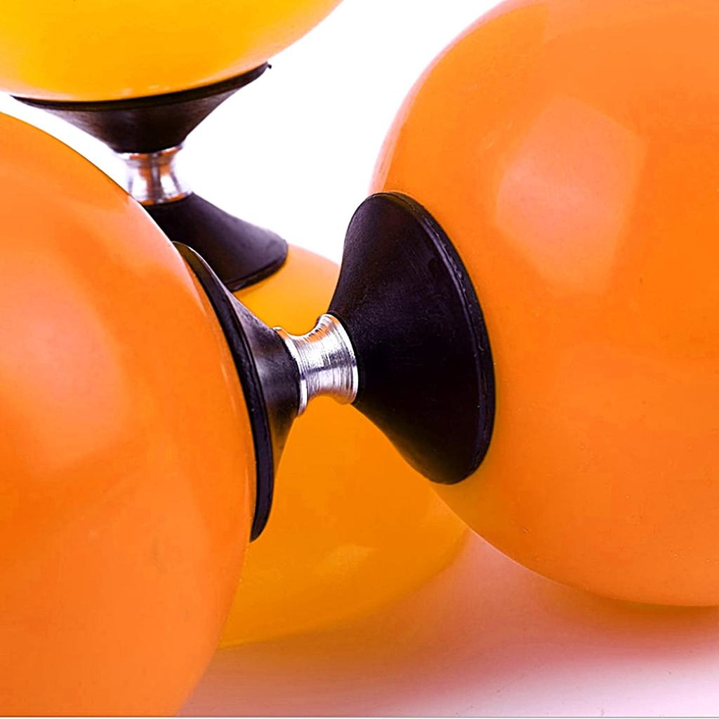 [TradeWind] Chinese Yo-Yo Diabolo Juggling Street Performance Circus Yo-Yo with String and Stick (Orange)