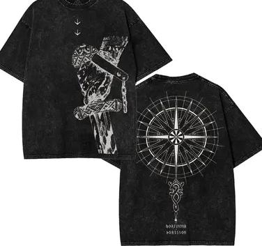 

Anime Vinland Saga Tshirt Manga Thorfinn Karlsefni Graphic Unisex high quality Oversized Tshirt Highend Luxury Couples Gift M
