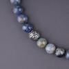 8mm Dumortierite Fleur de Lis Good Luck Bracelet Prayer Beads Bracelet [Coai]