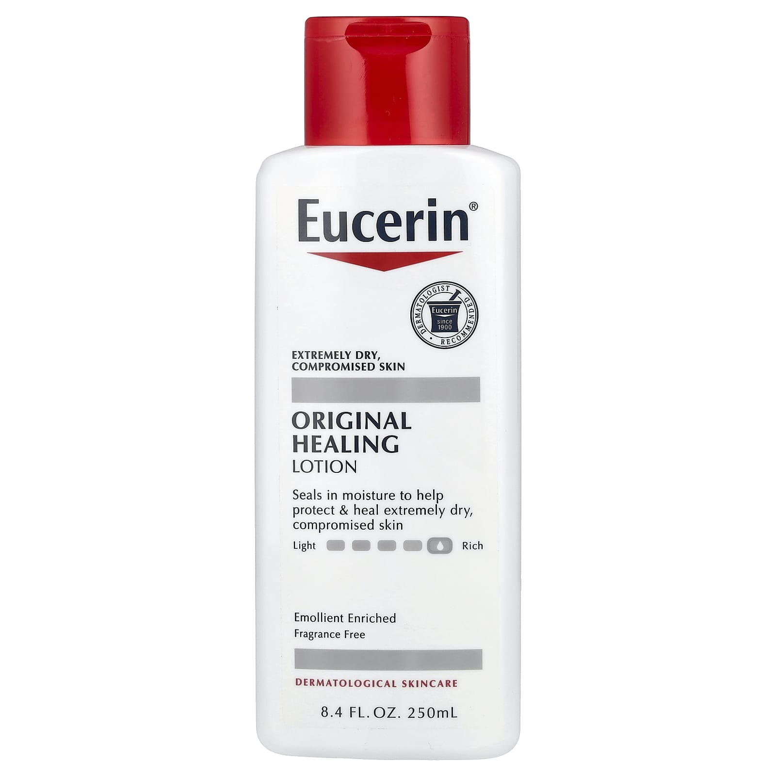 

Eucerin, Оригинальный лечебный лосьон, без отдушек, 8,4 жидких унций (250 мл)