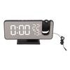 FM Radio LED Digital Smart Alarm Clock LED Digital Projection Alarm Clock for Bedroom Bedside