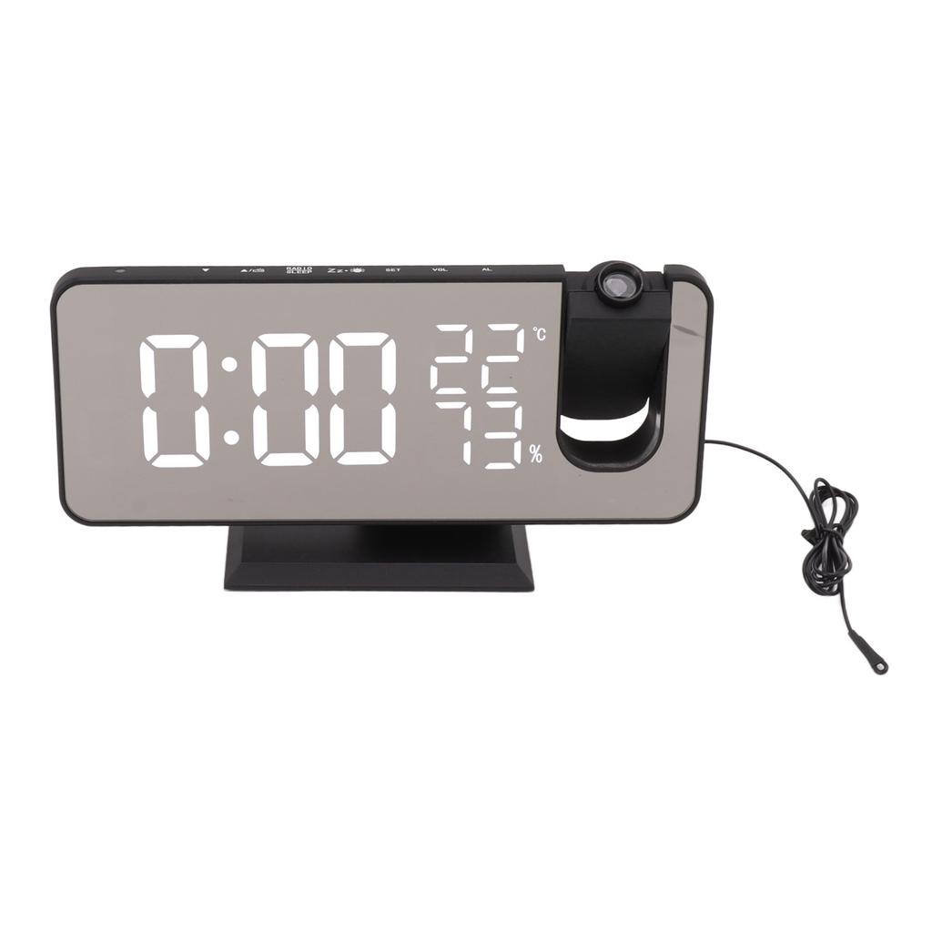 FM Radio LED Digital Smart Alarm Clock LED Digital Projection Alarm Clock for Bedroom Bedside