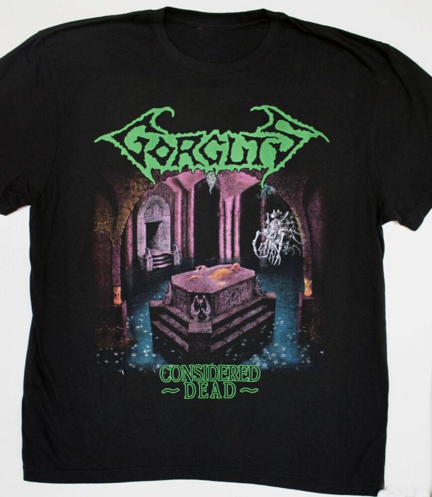 Считается Мертвым Gorguts Группа Черная С Коротким Рукавом Размер S До 4XL Футболка    BL116 Унисекс Футболка XL