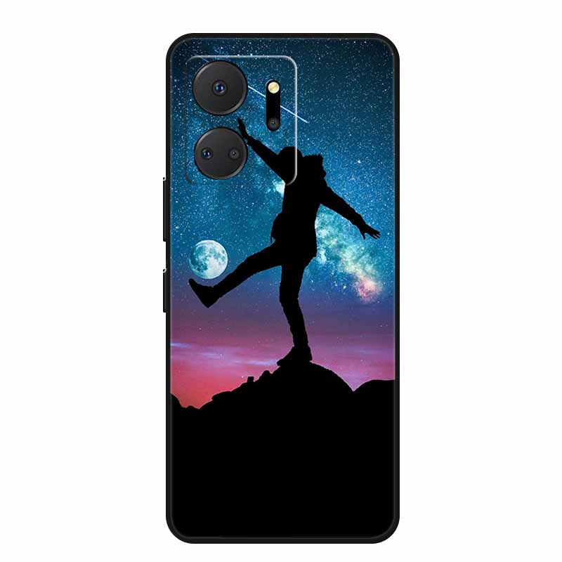 Handyhülle Für Honor X7a Rückseite Hülle X 7 a Coque Stoßfest Schwarzes Silikon Weiche Funda Für Honor Play 7T 7 T Hülle Play7T Capa
