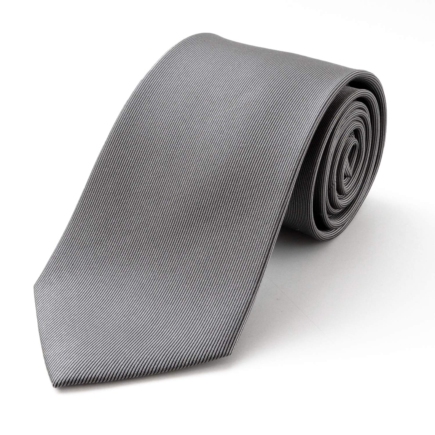 

[FORMAL] Formal tie for funerals and memorial services, gray silk, formal wear for men (A: Plain)