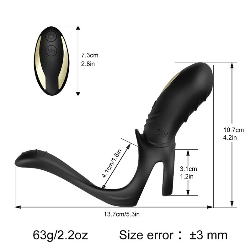 Penisring Vibrierender Klitorisstimulator G-Punkt-Massagegerät Verzögerung der Ejakulation Vagina Orgasmus Massageador Anal Vibrator Produkt für Erwachsene