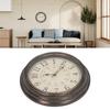 Vintage Wall Clock Silent Quartz Movement Round Decorative Retro Hanging Clock for Living Room Bedroom 12 Inch