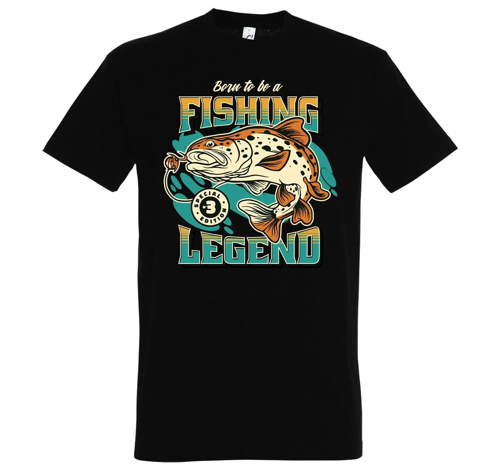 Fishing Legend Life Logo Slogan Fishing Whale Sharks Fins Fishing Mens T-Shirt 3XL