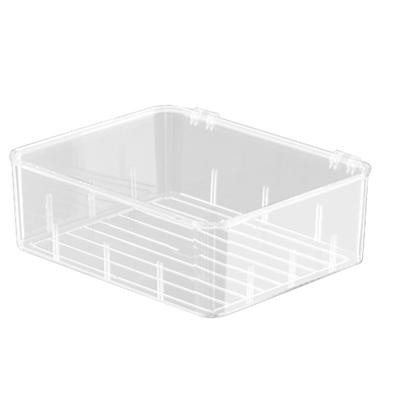 Clear Sock Storage Box Plastic Transparent Partition Design Underwear Drawer Organizer for Storing