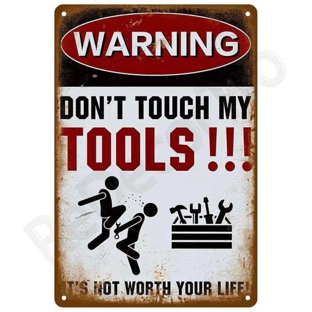 Retro Vintage Metal Tin Sign, 20x30cm Wall Art Decor for Living Room Kitchen