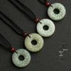 Longhui Hetian Jade Pixiu Peace Buckle Pendant