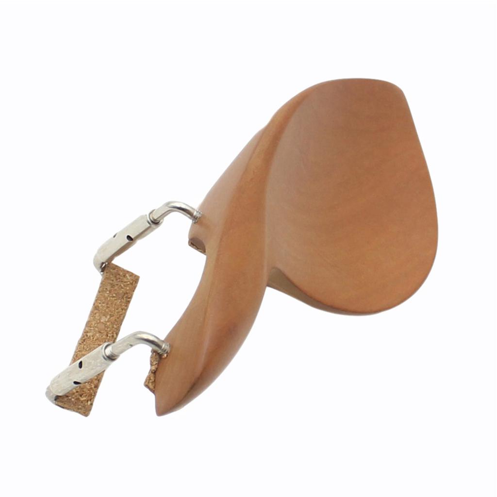 Ear Shape Wooden Violin Chinrest Bracket with Screws Accessories for 3 4 4 4 Violins