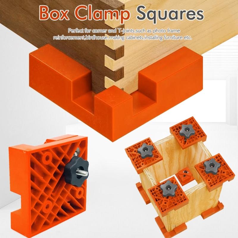 90 Degree Angle Clamps For Woodworking Projects Precise Joinery And Cabinetry With Multiple Thickness Compatibility 2pcs