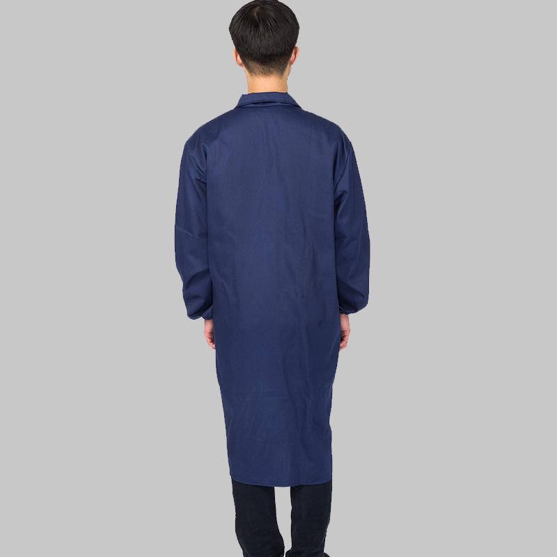 Unisex Long-Sleeve Blue Polyester Cardigan for Warehouse and Logistics Work