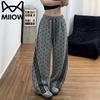 MIIOW Damen Freizeithose mit drei Streifen und geradem Bein