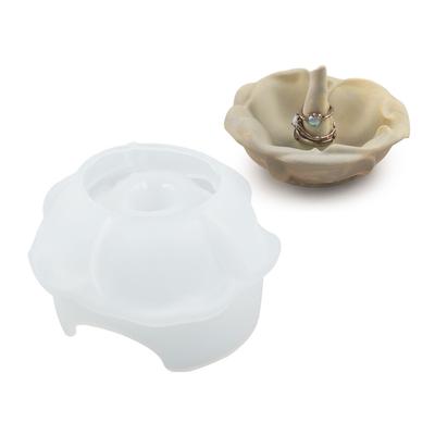 Vielseitige Silikonform mit Rosenblüte zum Erstellen von Schalen, handgefertigten Ringhalterformen, Epoxidharz-Schmuckherstellungsformen