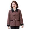 Autumn Woolen Lapel Coat for Middle-aged and Elderly Women: Age-Reducing, Stylish, Noble Temperament