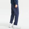 Li Ning Logo Pattern Loose Fit Sports Long Pants Men bottoms Floral-Gray Deep-Ocean-Blue AKLR013-3