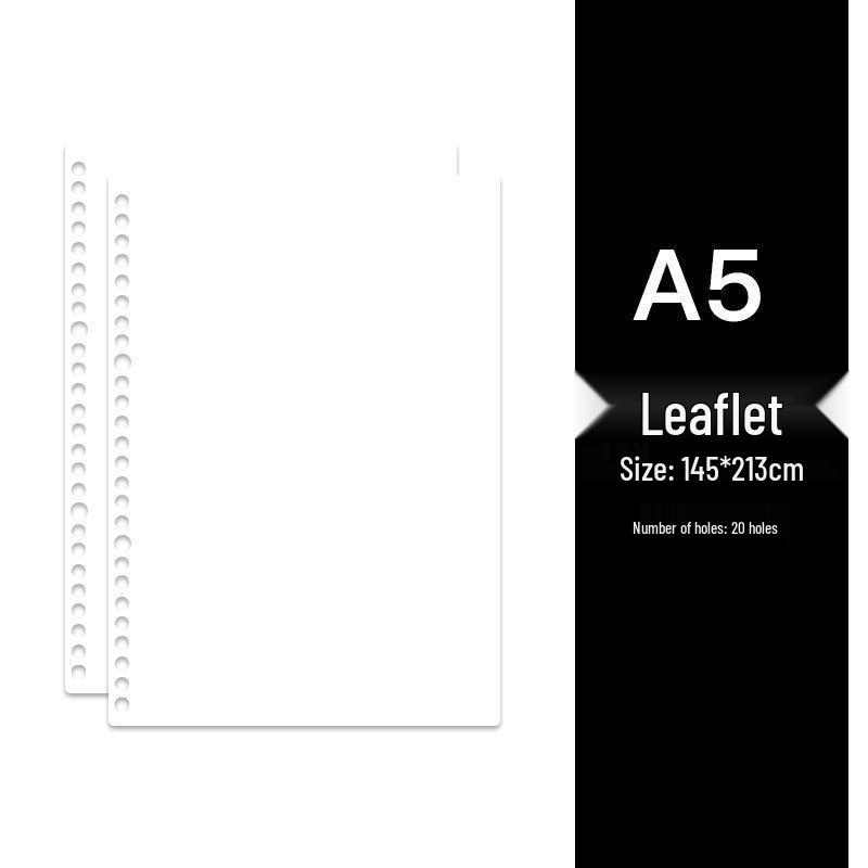 Colored Loose-Leaf Binding Sleeves - A4/B5/A5, 20/26/30 Holes, PP Material