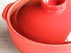 Minosarara Utage Bake Clay Pot for Direct Fire Size for Made In Heat Source Red for Direct Fire Use Use, 7, 1-2 People, Japan, Color
