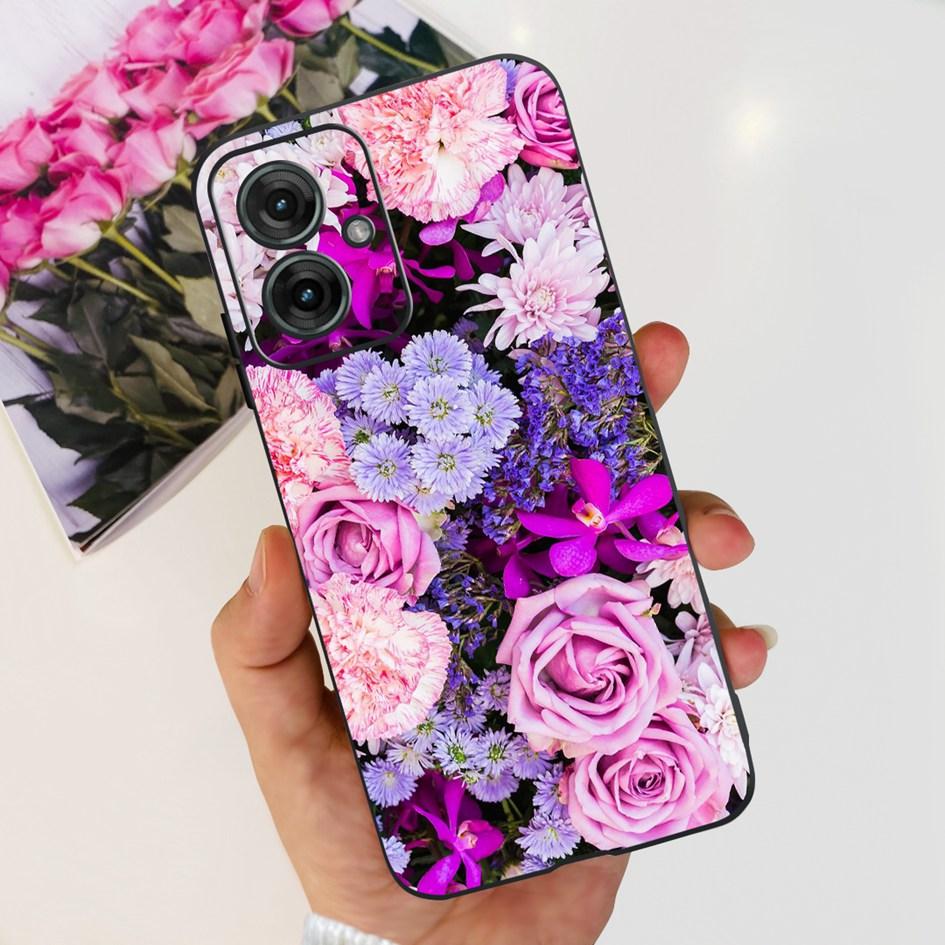 For Motorola Moto G55 5G Case Black TPU Soft Silicone Funda Shockproof Cover For Moto G55 2024 Phone Cover G 55 Protective Shell