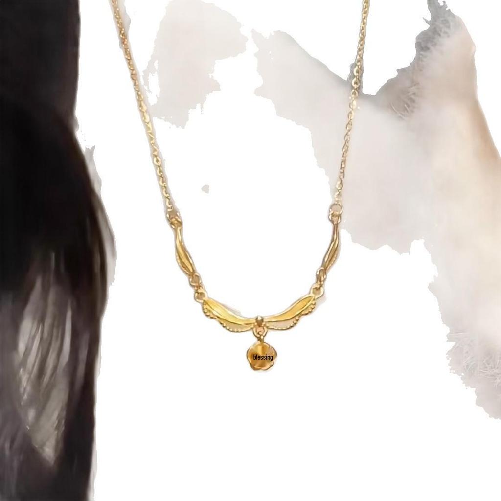 Dreamlike Lily of the Valley Tassel Necklace: Modern Chinese Craftsmanship for Women, Light Luxury, Clavicle Chain